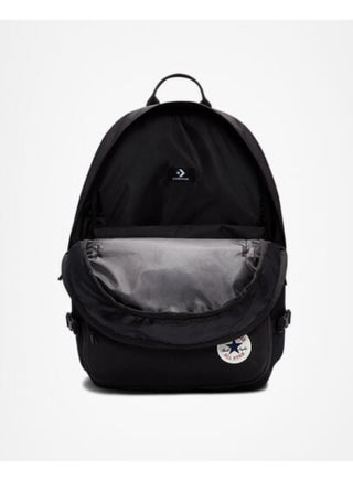 Converse Unisex Backpack Large Capacity with Laptop Compartment, Multi-Pocket School Backpack, Casual Backpack for School, Travel, Work - Straight Edge Classic Black - view 2